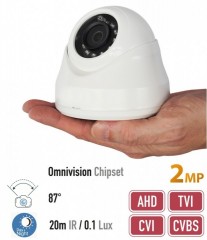 Priemyselná kamera AHD 2MP FULL HD + 87° uhol + 20m IR